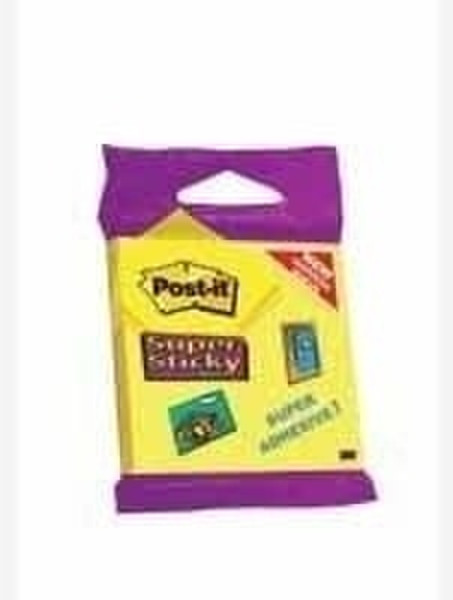 Post-It Super Sticky Notes, 76 x 76 mm (12 Pack) Yellow self-adhesive label