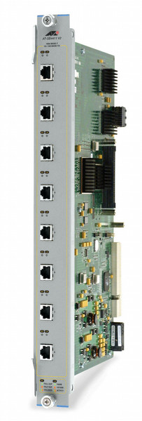 Allied Telesis 8 port (RJ-45) Gigabit Ethernet line card Внутренний 0.1Гбит/с компонент сетевых коммутаторов