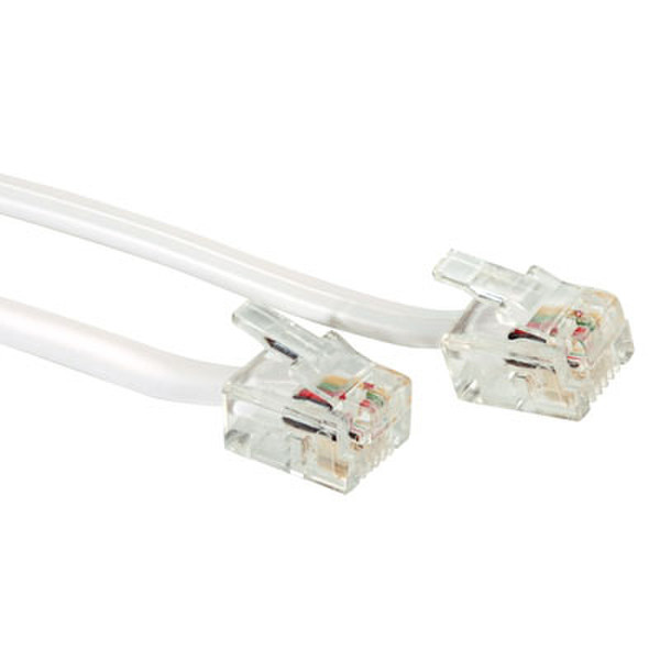 BN elektronik ApS RJ-12 Cable, 6P4C 6m Grey