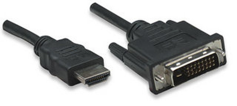 IC Intracom 372510 3м HDMI DVI-D Черный адаптер для видео кабеля