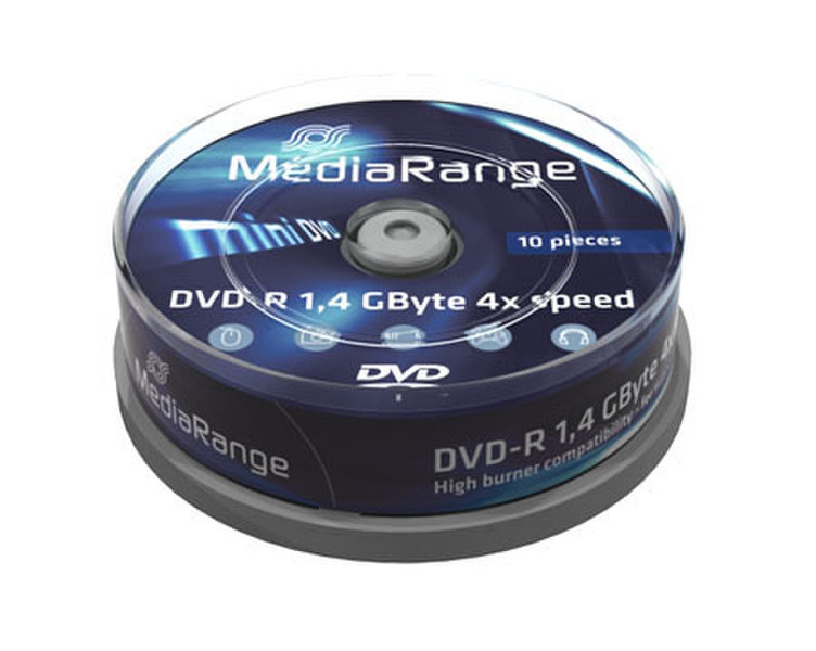 MediaRange MR434 1.4GB DVD-R 10Stück(e) DVD-Rohling