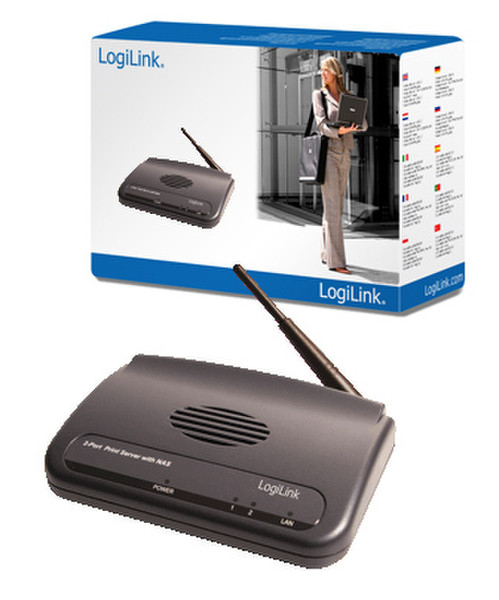 LogiLink WLAN Printserver Беспроводная LAN сервер печати