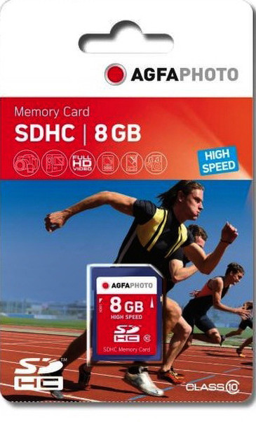 AgfaPhoto 8GB SDHC 8ГБ SDHC MLC Class 10 карта памяти