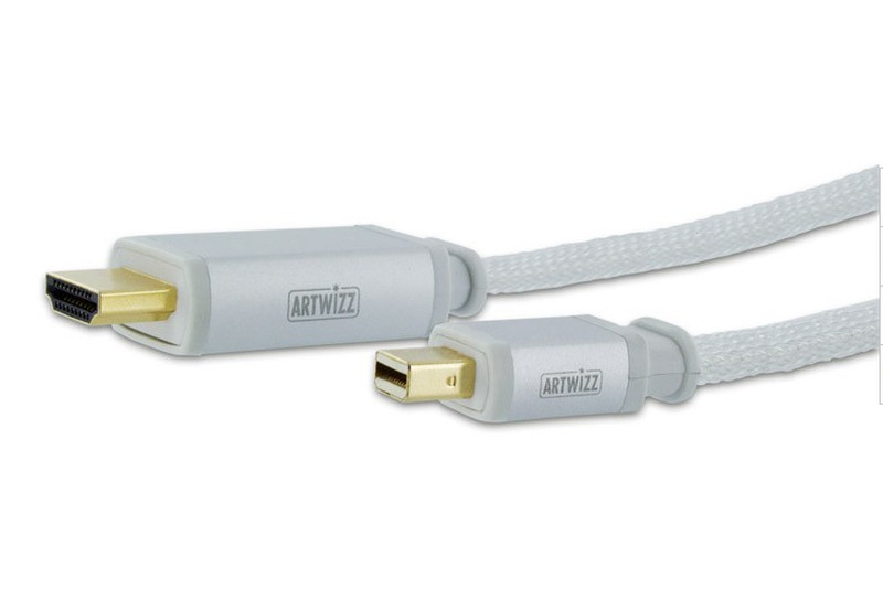 Artwizz AZ457PK 2m HDMI Mini DisplayPort Aluminium Videokabel-Adapter