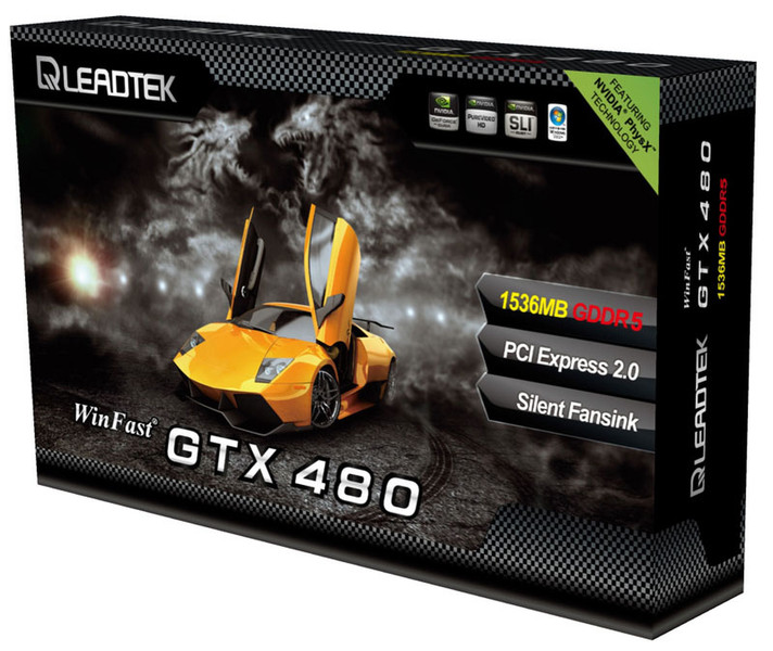 Leadtek WinFast GTX 480 GeForce GTX 480 1.5GB GDDR5 graphics card