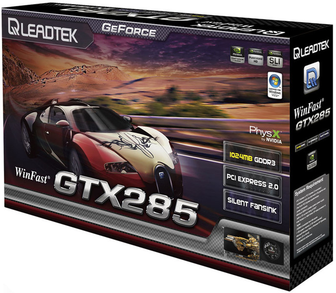 Leadtek GTX 285 GeForce GTX 285 1ГБ GDDR3 видеокарта