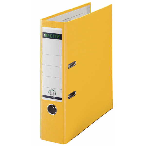 Leitz 180° Plastic Lever Arch File - Yellow Yellow ring binder