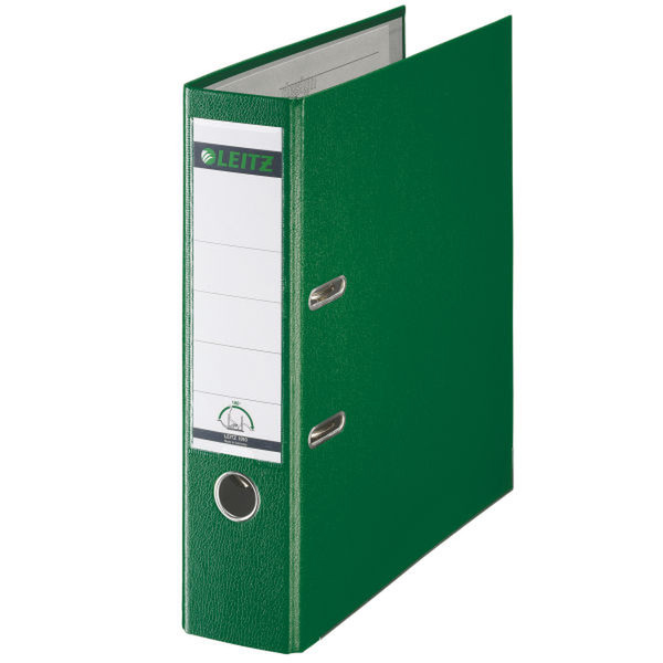 Leitz 180° Plastic Lever Arch File - Green Green ring binder