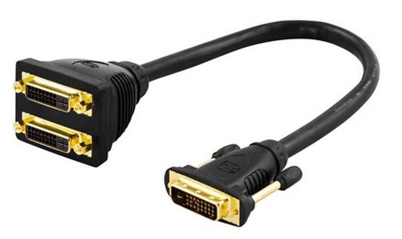 Deltaco DVI-45 кабельный разъем/переходник