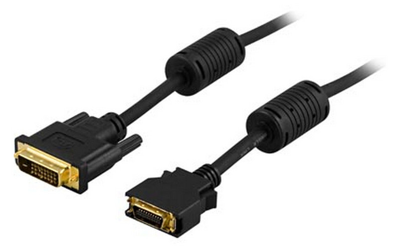 Deltaco DVI-606C 5м DVI-D Черный адаптер для видео кабеля
