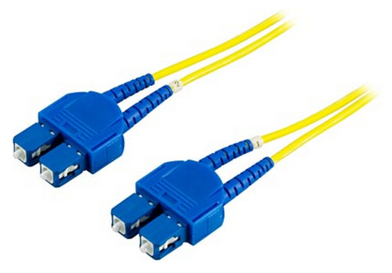 Deltaco FB-51S 1m SC SC Yellow fiber optic cable