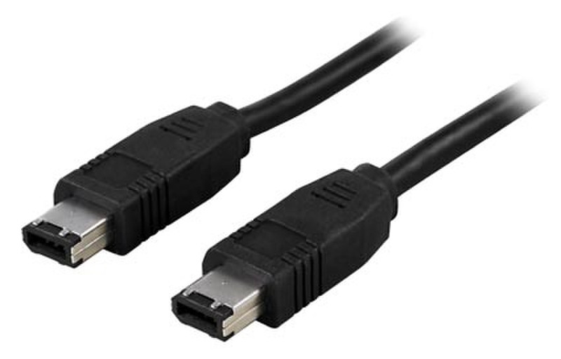 Deltaco FW-4 4.5m Black firewire cable