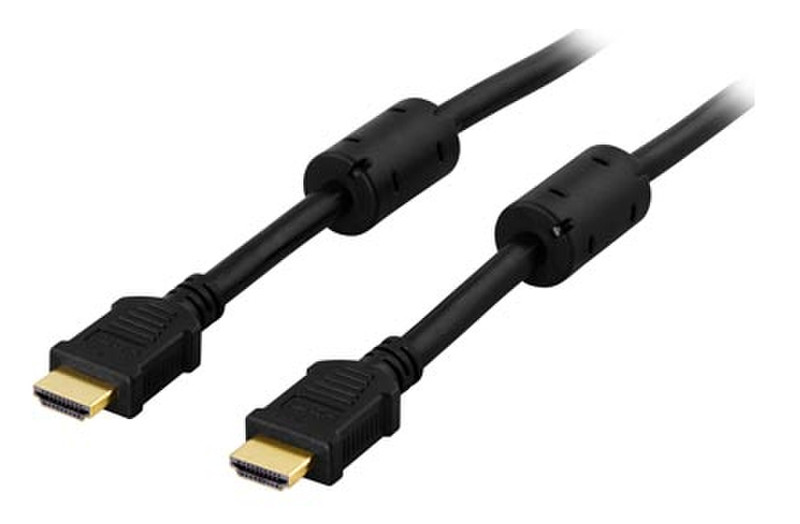 Deltaco HDMI-105 5m HDMI HDMI Schwarz HDMI-Kabel