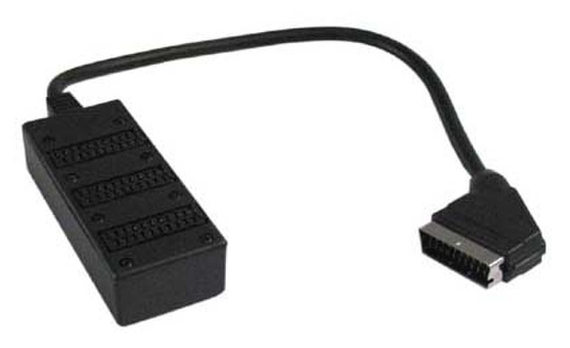 Deltaco MM-231 Black cable splitter/combiner
