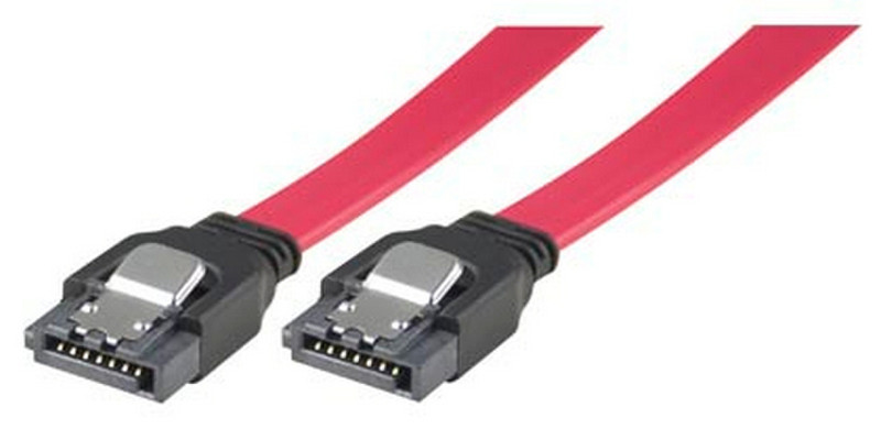 Deltaco SATA-05D 0.5m Red SATA cable