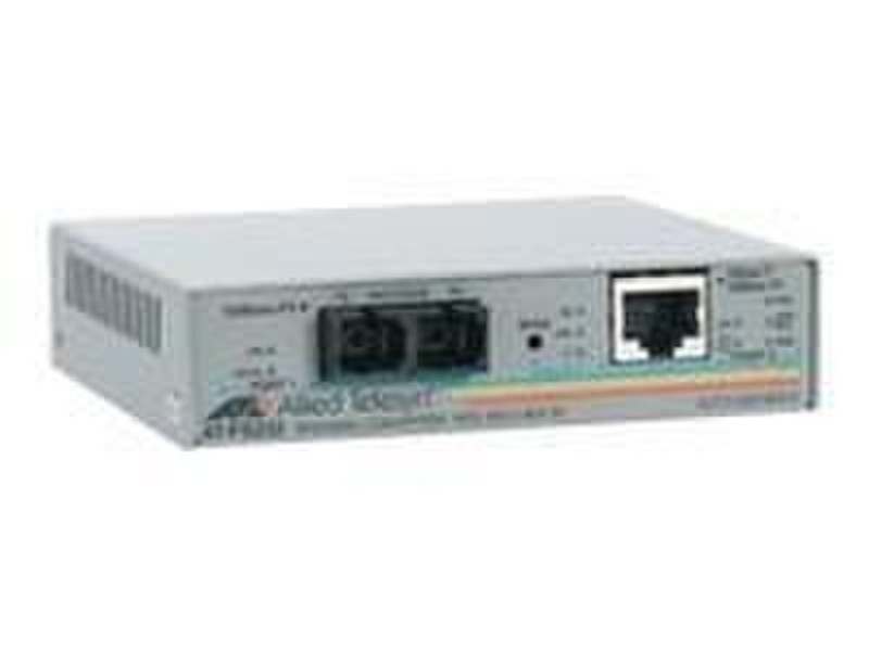 Allied Telesis 10/100TX to 100FX (SC) single-mode fiber converter 100Mbit/s network media converter