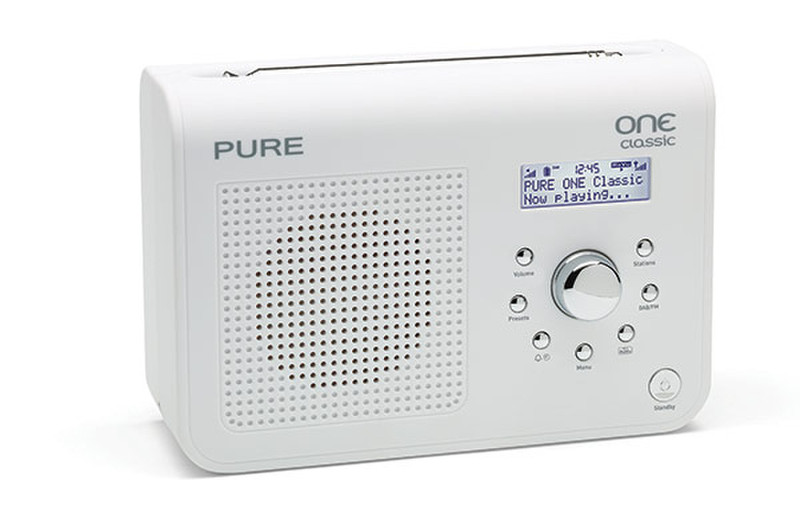 Pure One Classic Портативный Цифровой Белый радиоприемник