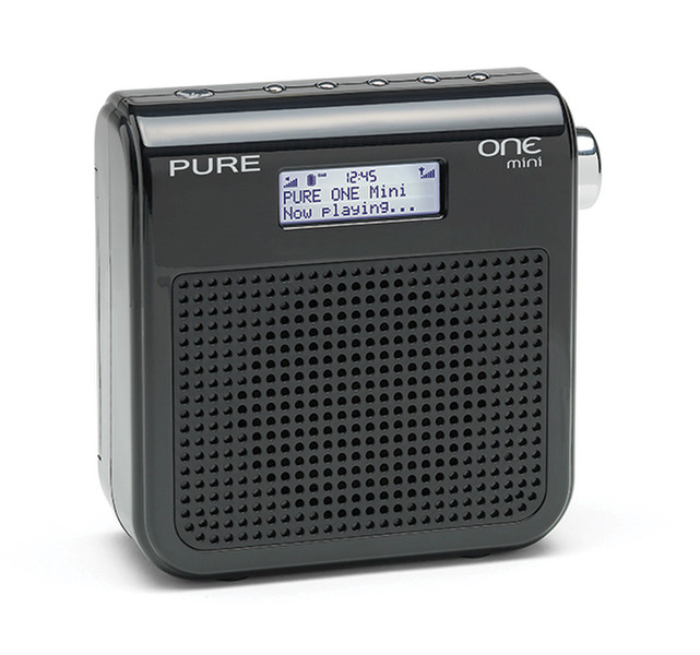 Pure One Mini Портативный Цифровой Черный радиоприемник