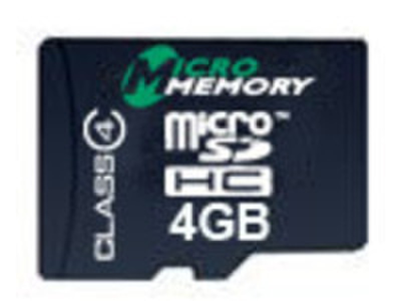 MicroMemory MMMICROSDHC4/4GB 4ГБ MicroSDHC Class 4 карта памяти