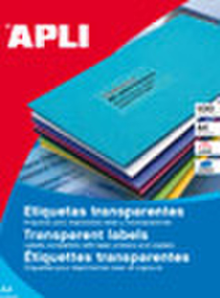 APLI 01224 Transparent printer label