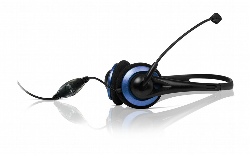 Sweex Comfort Headset Metal Blue headset