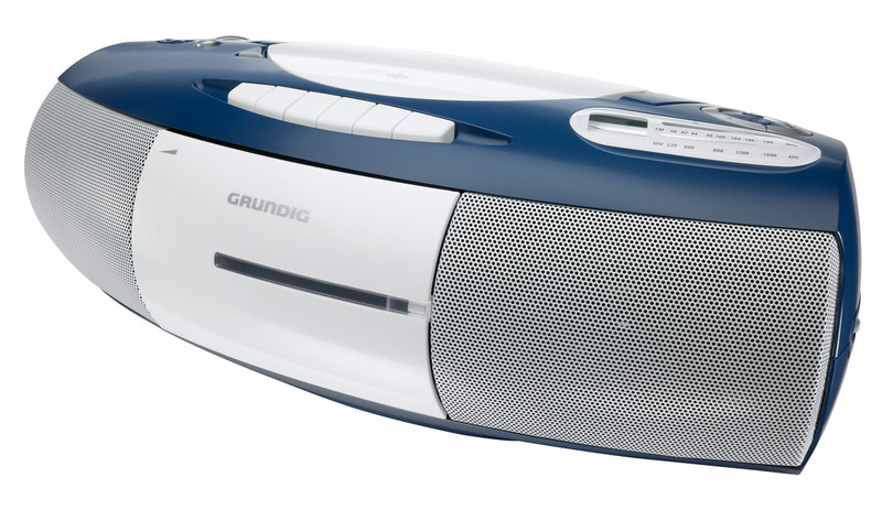 Grundig RRCD 1350 MP3 Personal CD player Blue,Silver