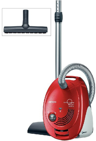 Siemens VS06G2422 Cylinder vacuum cleaner 4L 2400W Red vacuum