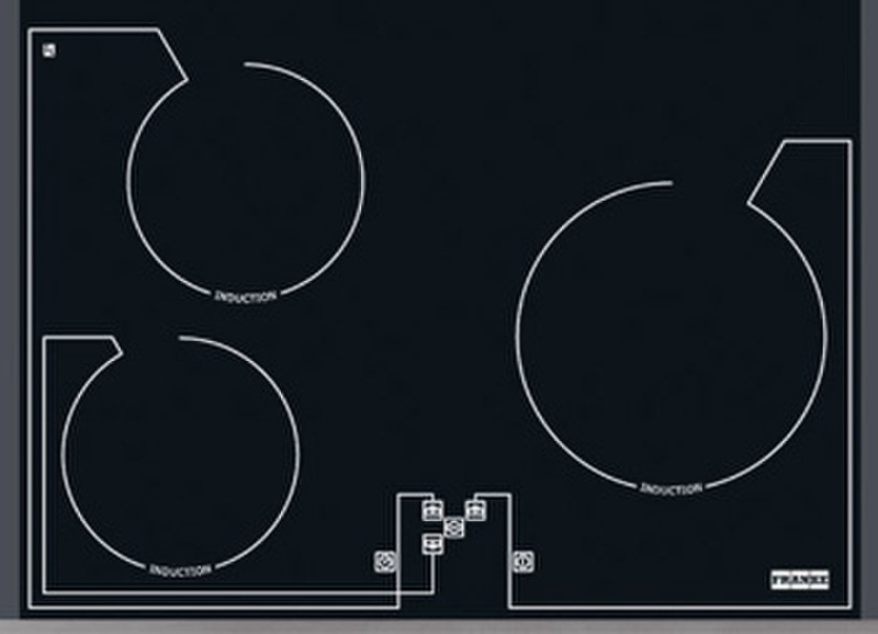Franke 2 PIN 530 Eingebaut Elektrische Induktion Schwarz