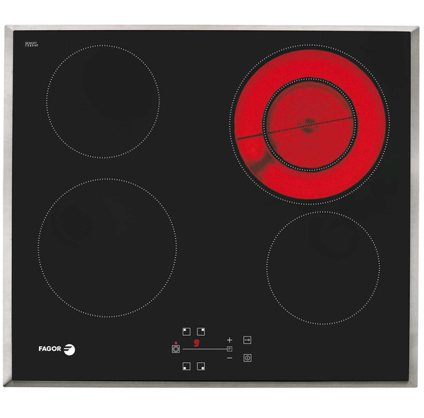 Fagor 2V-32TAX Встроенный Ceramic hob Черный