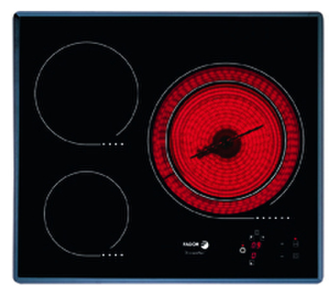 Fagor 2V-33T S Встроенный Electric hob Черный