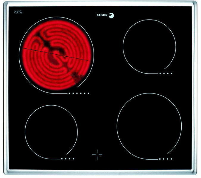 Fagor 2VFP-400S Встроенный Electric hob Черный