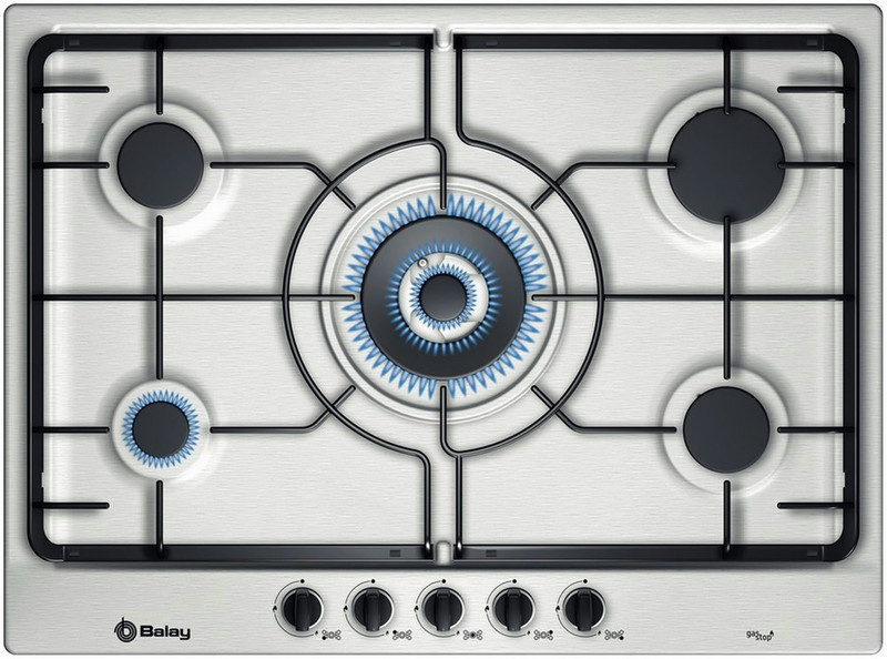 Balay 3ETX397NP built-in Gas Stainless steel hob