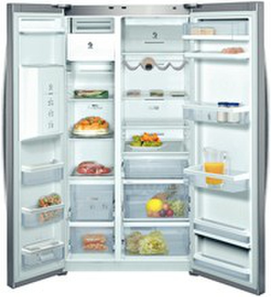 Balay 3FAL4655 freestanding 355L A+ Silver side-by-side refrigerator