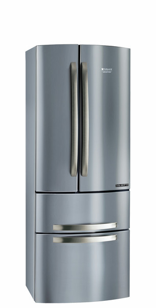 Hotpoint 4D AAX/HA freestanding A+ Silver side-by-side refrigerator