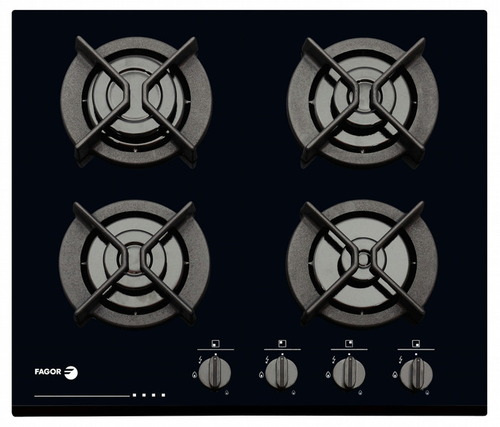 Fagor 6CFI-4GLSBUT built-in Gas Black