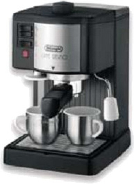 DeLonghi BAR 14CD Espresso machine 1л 2чашек Черный, Cеребряный