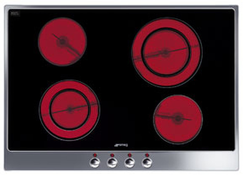 Smeg P772-1 Встроенный Ceramic hob Черный