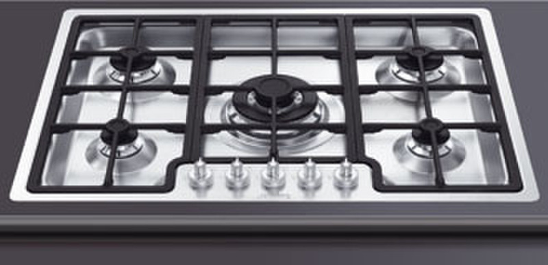 Smeg PGF75FSC built-in Gas Silver hob