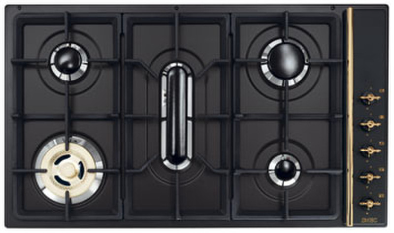 Smeg SR809AGH3 Tisch Gas Schwarz Kochfeld