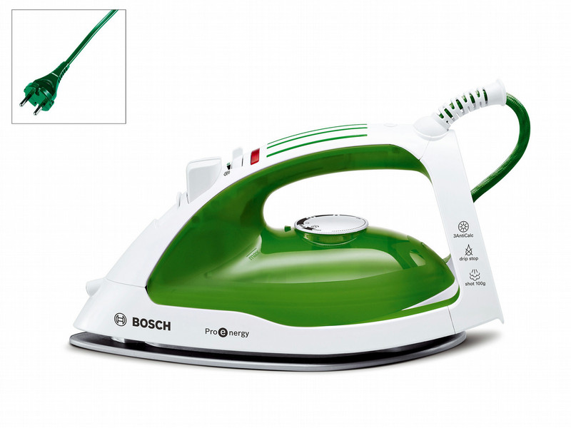 Bosch TDA4650 Steam iron 2400Вт Зеленый, Белый утюг