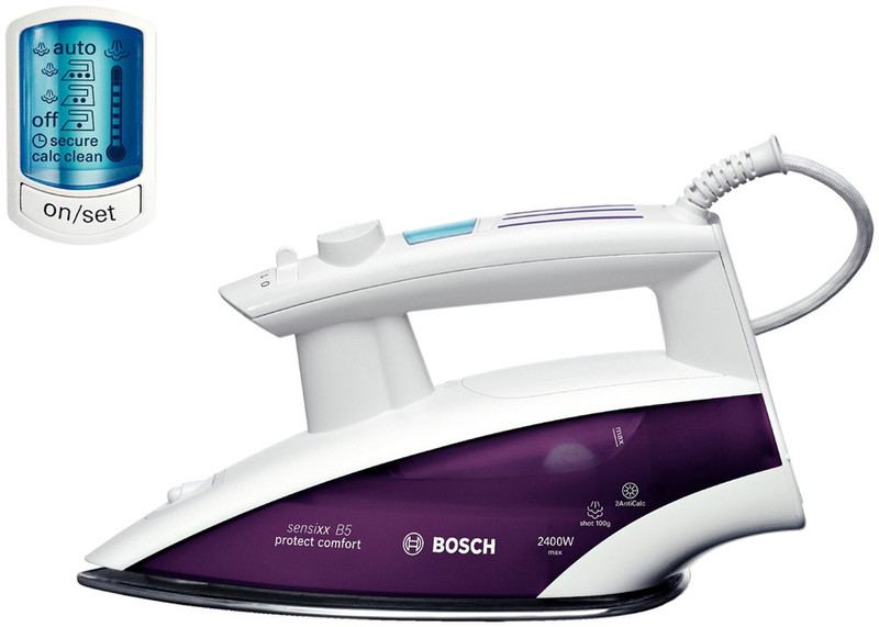 Bosch TDA6663 Steam iron Violet,White iron