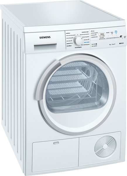 Siemens WT46E320EE Freistehend Frontlader 8kg B Weiß Wäschetrockner