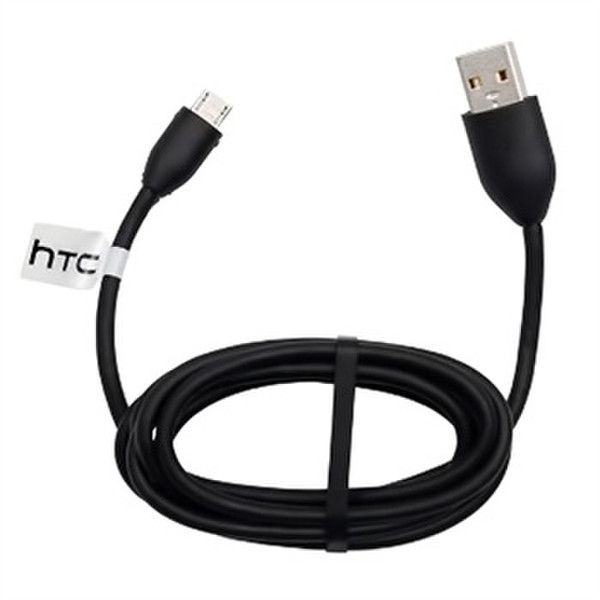 HTC DCM410 USB A Micro-USB B Черный кабель USB