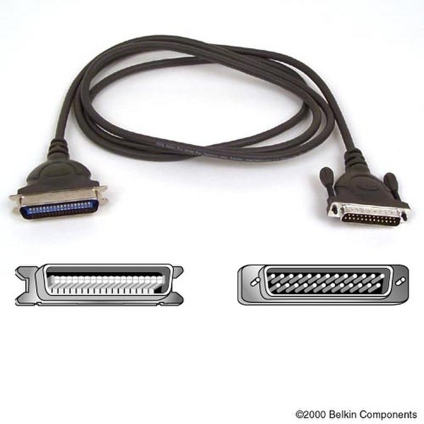 Belkin Pro Series Non-IEEE Parallel Printer Cable (A/B) - 4.5M 4.5м Черный кабель для принтера