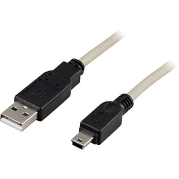 Deltaco USB 2.0 Cable A/mini B, 3m 3м USB A Mini-USB B