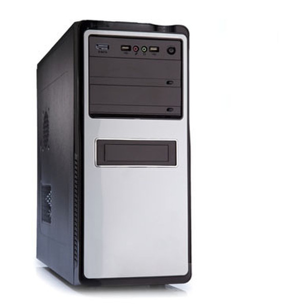 iTek IZOO Midi-Tower 500W Schwarz, Weiß