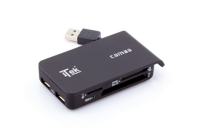 iTek ITUHC2 USB 2.0 Черный устройство для чтения карт флэш-памяти