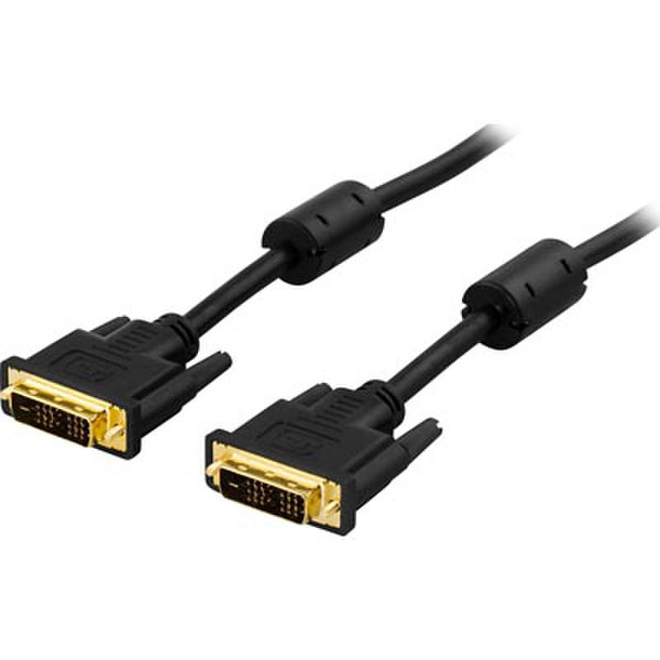 Deltaco VE011-D 10m DVI-D DVI-D Schwarz DVI-Kabel