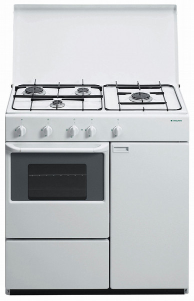 Aspes 4CA40SPBUT Freestanding Gas hob White cooker