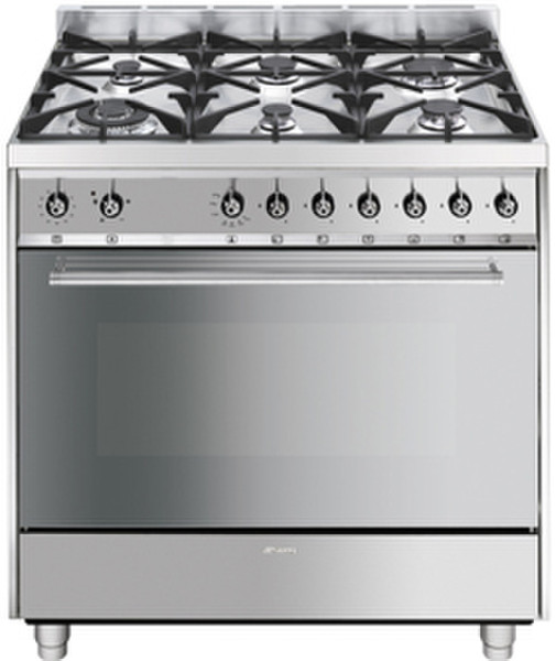 Smeg C9GVXI Freistehend Gas hob Edelstahl Küchenherd